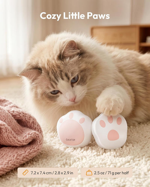 Hand Warmers Rechargeable, 2 Pack Pocket Warmer Cute Cat Paw